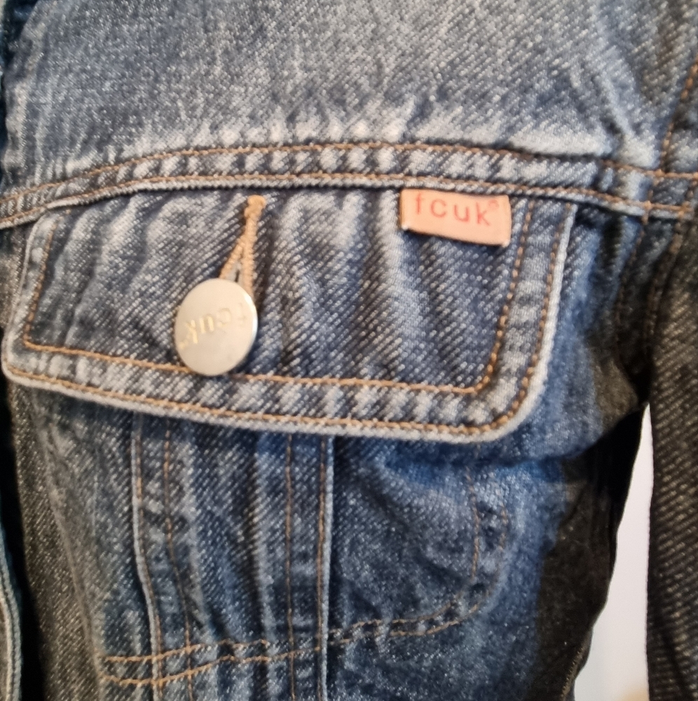 Fcuk Fitted Denim Jacket - Picture 4 of 7